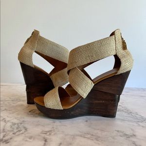 Diane Von Furstenburg Slingback Sandals/Wedges